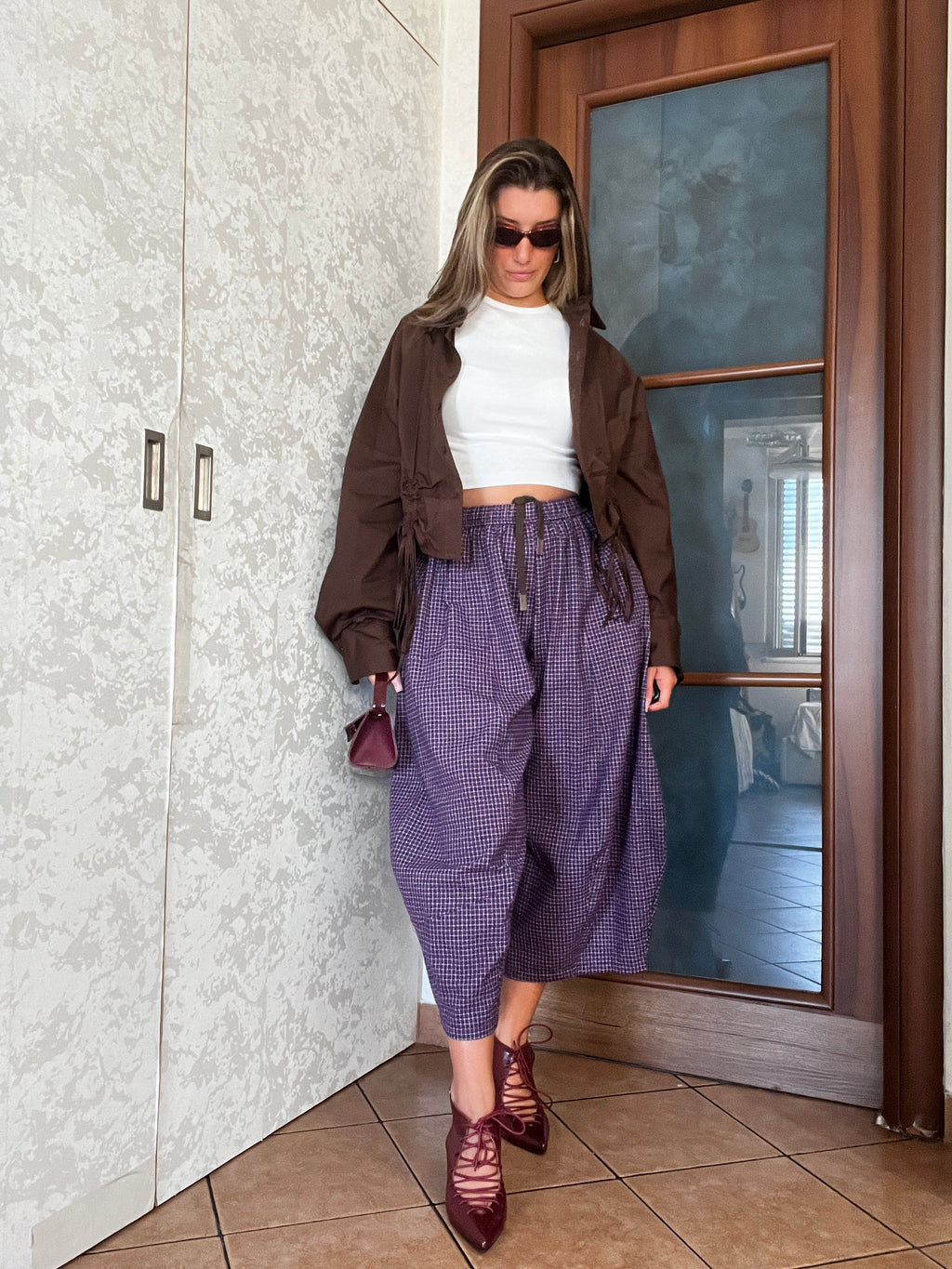 Pantalone a quadretti