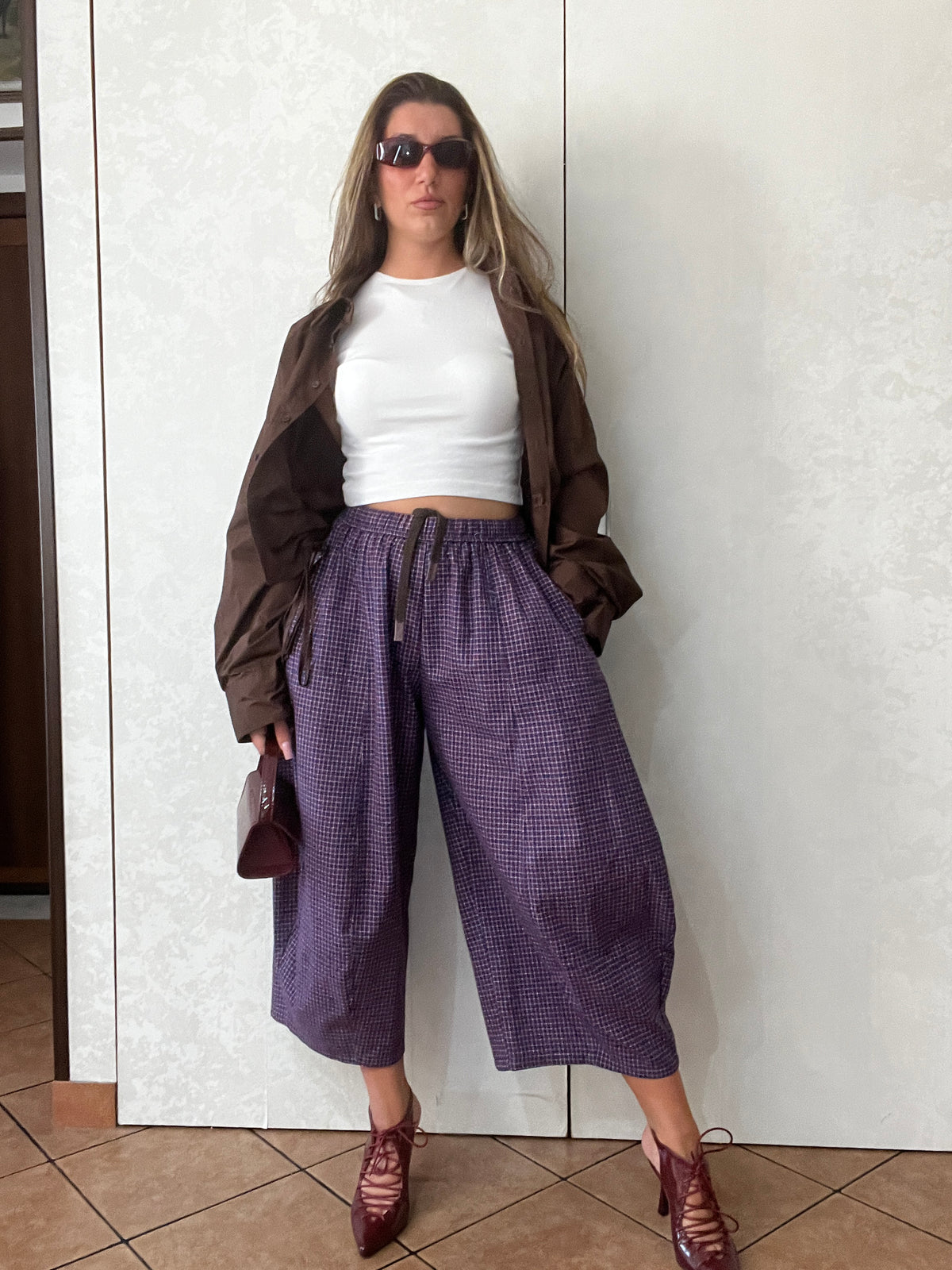 Pantalone a quadretti