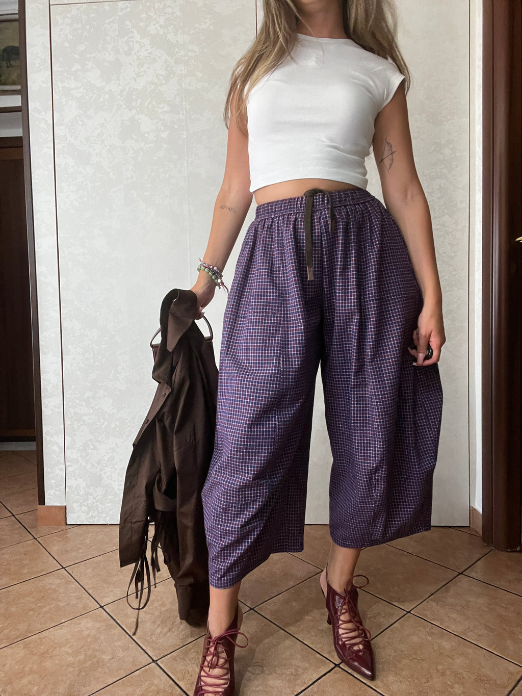Pantalone a quadretti